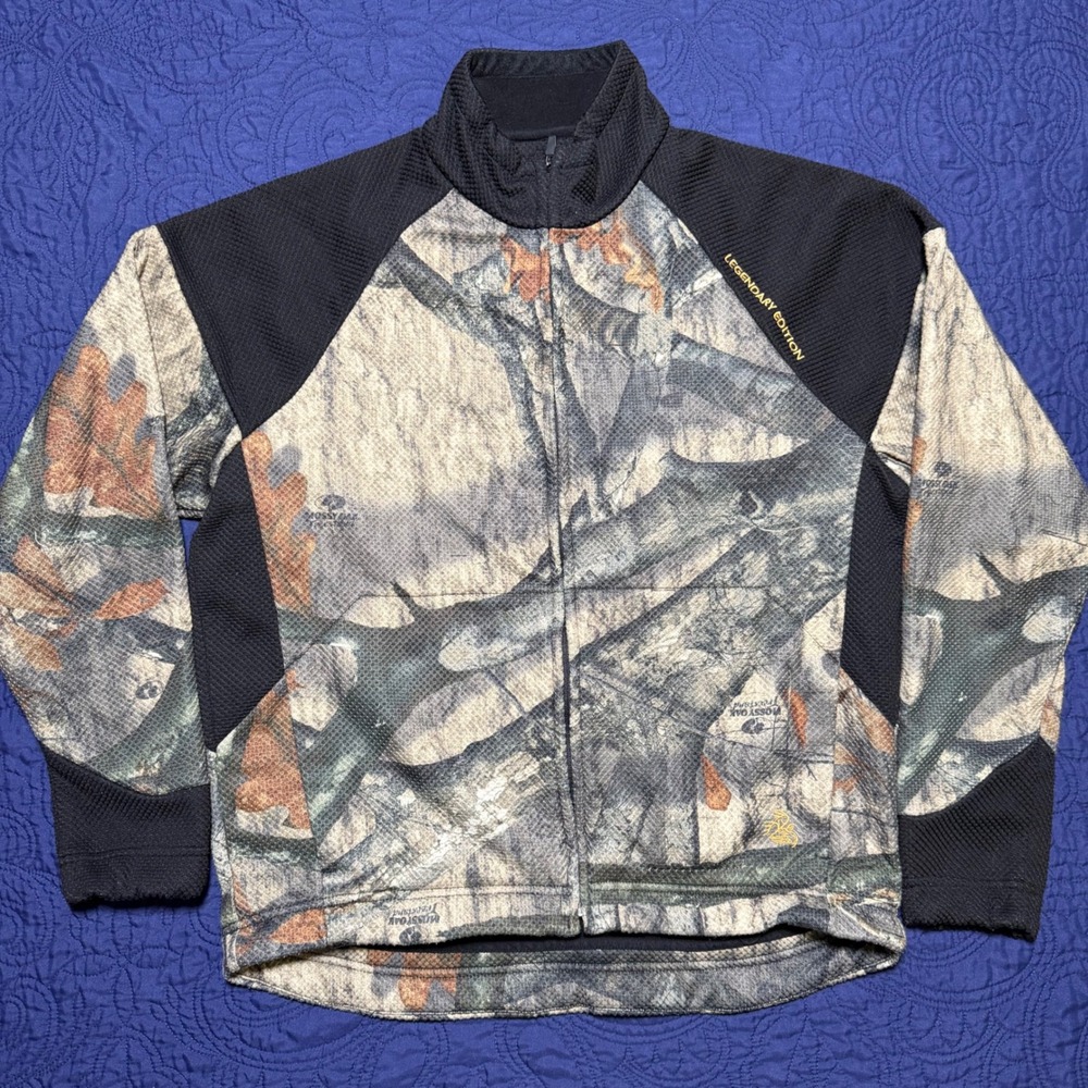 Legendary Whitetails Men Mossy Oak Camo Full Zip Jacket Legendary Edition M Read